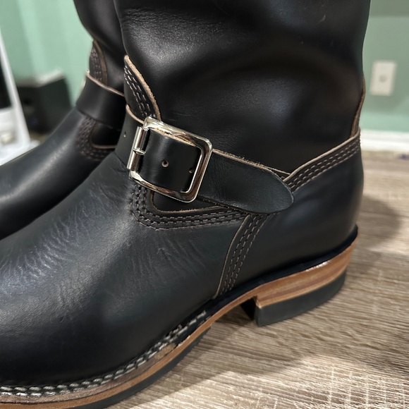 Wesco Mister Lou engineer boot black horsehide 8E US Mens - Picture 11 of 16